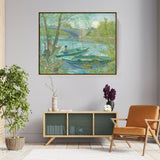 Fishing In Spring - FLOATING FRAME
