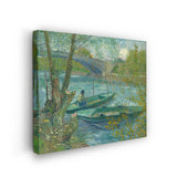 Fishing In Spring - Wall Canvas