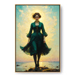 A Young Woman - FLOATING FRAME