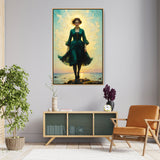 A Young Woman - FLOATING FRAME