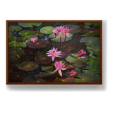 Lotus Flowers - Framed Canvas