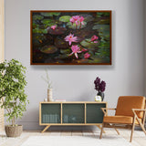 Picasoul - Artist - Lotus Flowers - Framed Canvas