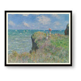 The Cliff Walk At Pourville - WALL MOUNT FRAME