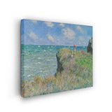 The Cliff Walk At Pourville - Wall Canvas