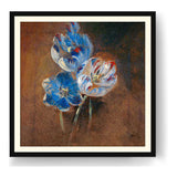 Study Of Three Parrot Tulips - WALL MOUNT FRAME