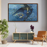 Picasoul - Artist - Night With Her Train Of Stars - Framed Canvas