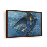 Night With Her Train Of Stars - Framed Canvas