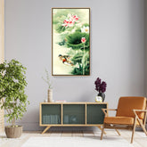 Picasoul - Artist - Mandarin Duck In Water - FLOATING FRAME