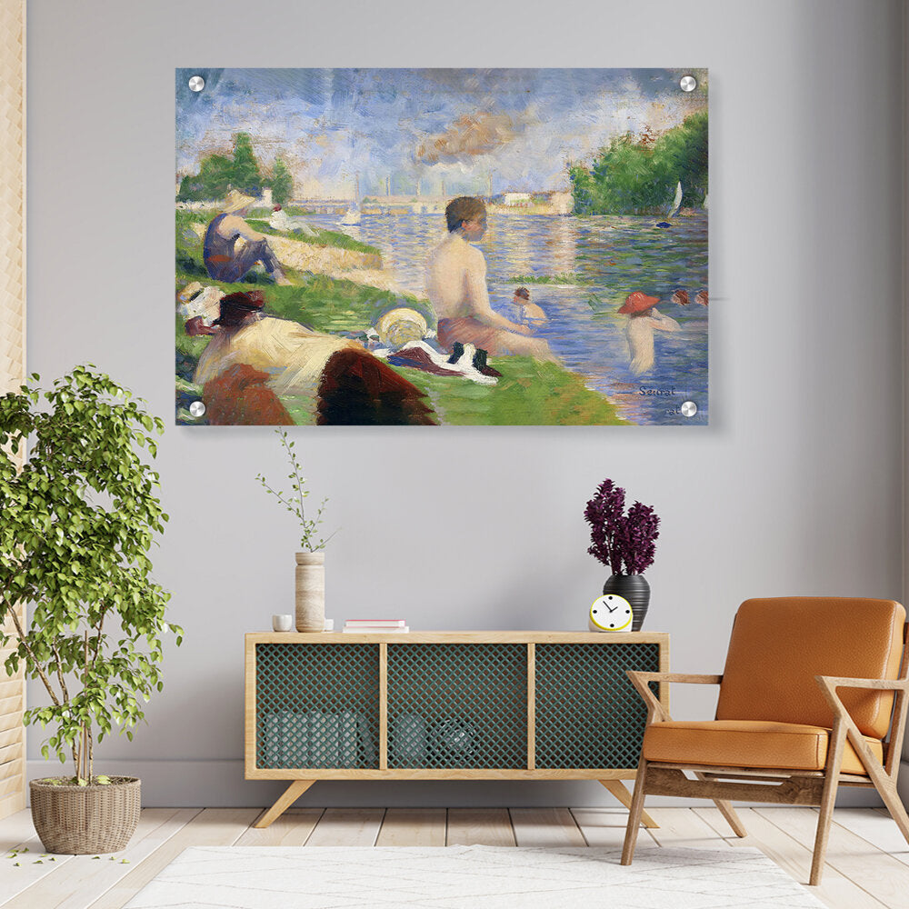 Picasoul - Artist - Bathers At Asni??res - Acrylic Wall Photo