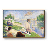 Bathers At Asni̬res - FLOATING FRAME