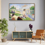 Bathers At Asni̬res - FLOATING FRAME