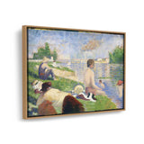 Bathers At Asni̬res - FLOATING FRAME