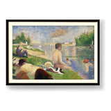 Bathers At Asni??res - WALL MOUNT FRAME