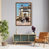 Picasoul - Artist - Before The Great Jami Masjid - Framed Canvas