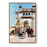 Before The Great Jami Masjid - FLOATING FRAME