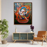 Ganesh Ji - Framed Canvas