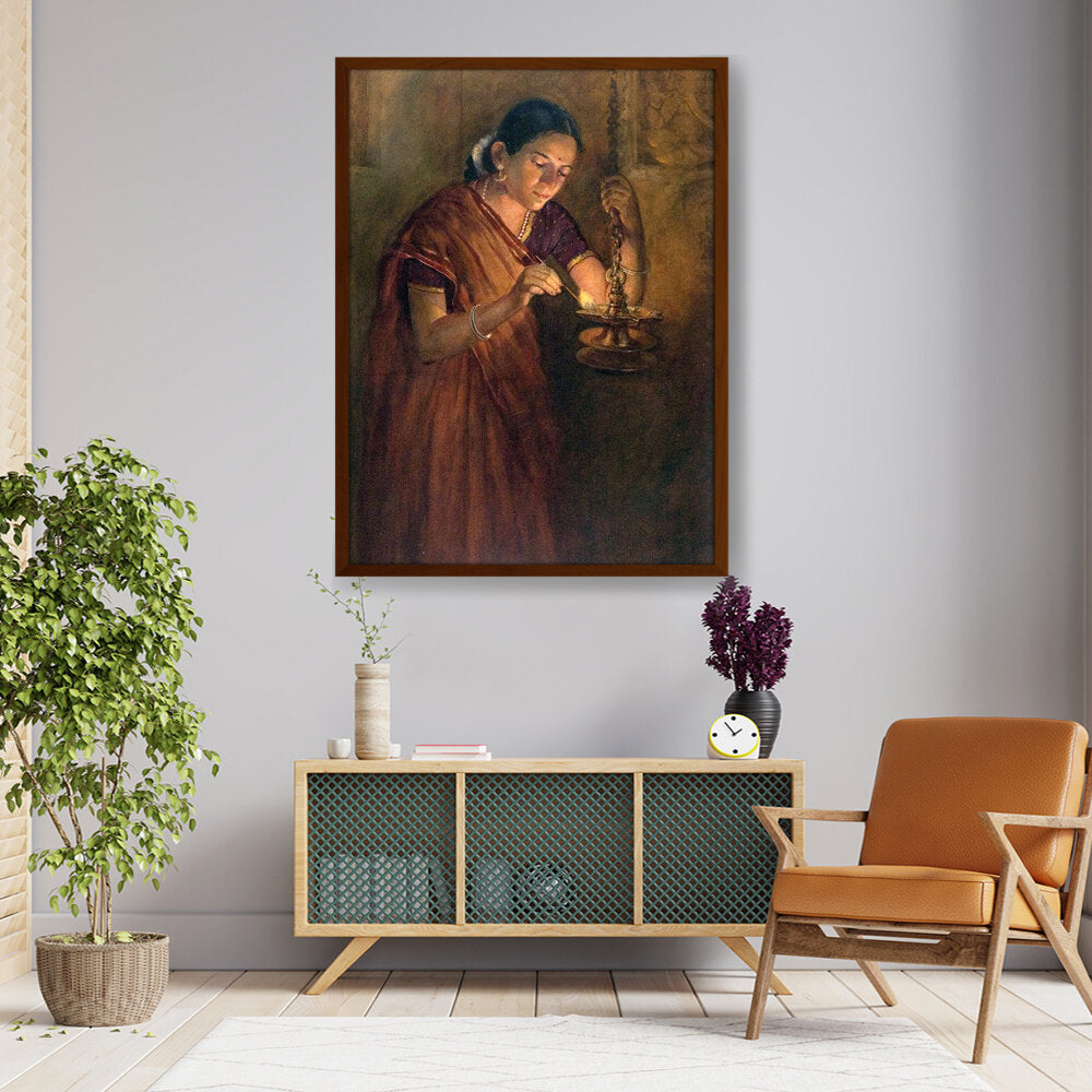 Picasoul - Artist - Divine Flame - Framed Canvas