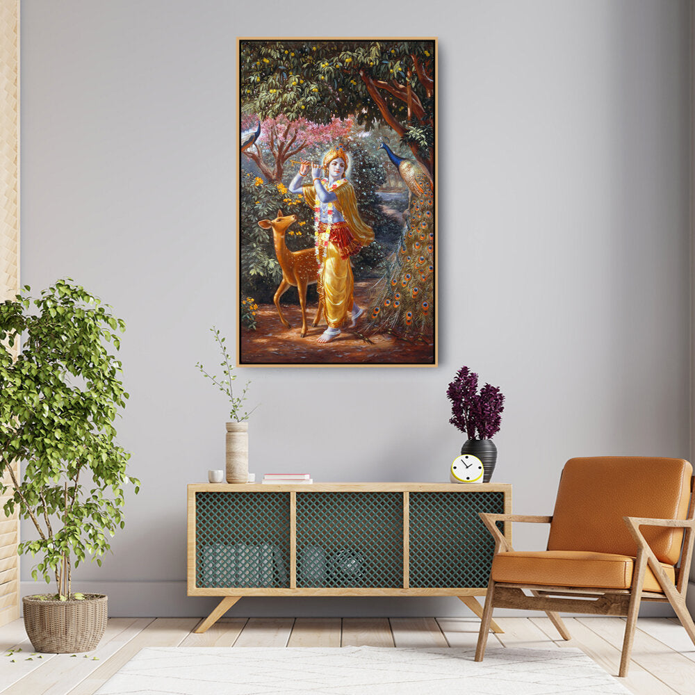 Picasoul - Artist - Lord Krishna - FLOATING FRAME