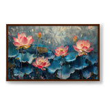 Water Lily Wall Art - Framed Canvas