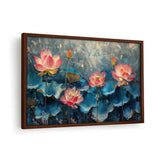 Water Lily Wall Art - Framed Canvas