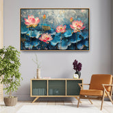 Picasoul - Artist - Water Lily Wall Art - FLOATING FRAME