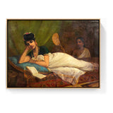 Reclining Nair Lady - FLOATING FRAME
