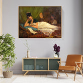 Picasoul - Artist - Reclining Nair Lady - FLOATING FRAME