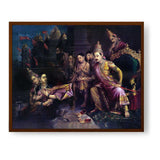 Sita Bhoomipravesh - Framed Canvas