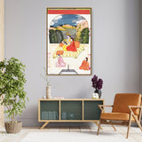 Picasoul - Artist - Radha And Krishna In A Divine - FLOATING FRAME