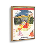 Radha And Krishna In A Divine - FLOATING FRAME