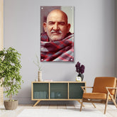 Picasoul - Artist - Portrait Of Neem Karoli Baba - Acrylic Wall Photo