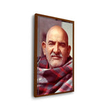 Portrait Of Neem Karoli Baba - Framed Canvas