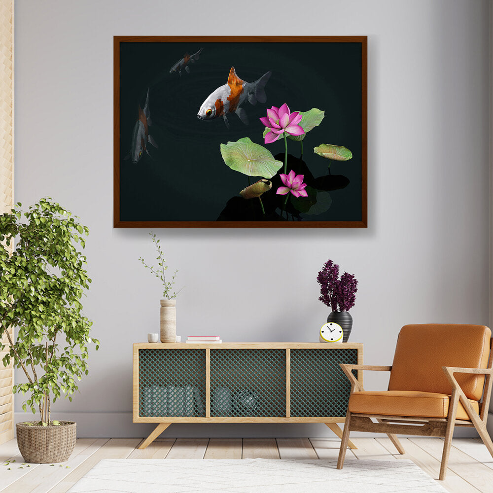 Picasoul - Artist - A Tranquil Garden - Framed Canvas