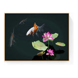 A Tranquil Garden - Floating Framed Canvas