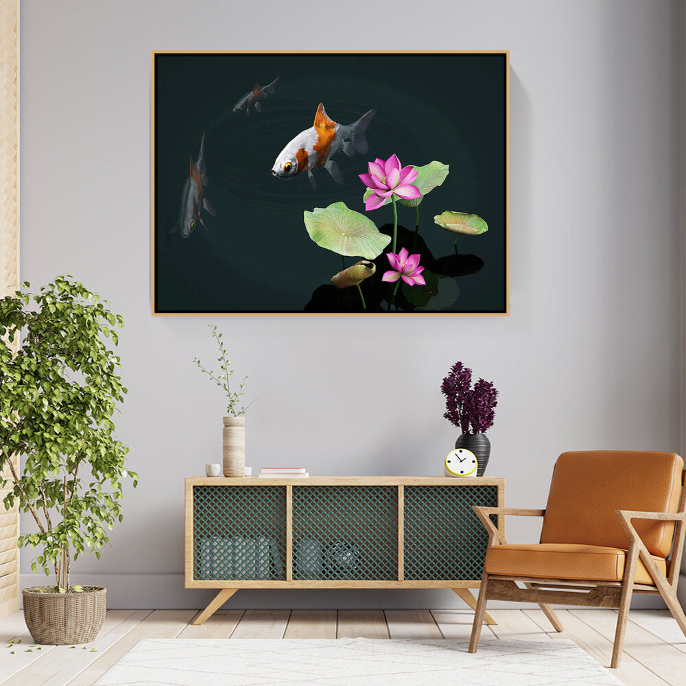 Picasoul - Artist - A Tranquil Garden - FLOATING FRAME