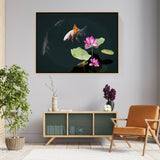 A Tranquil Garden - Floating Framed Canvas