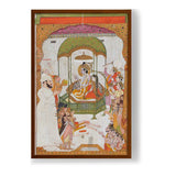 Rama And Sita - Framed Canvas