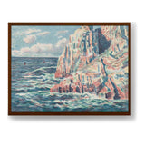 The Sea At Camaret - Framed Canvas