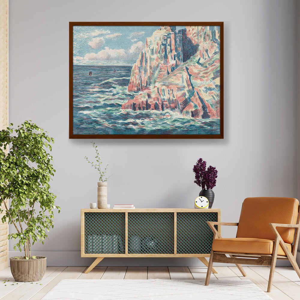 Picasoul - Artist - The Sea At Camaret - Framed Canvas