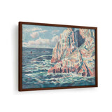 The Sea At Camaret - Framed Canvas