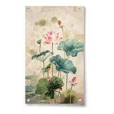 Pink Lotus Flower - Acrylic Wall Photo