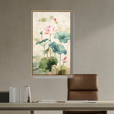 Picasoul - Artist - Pink Lotus Flower - FLOATING FRAME