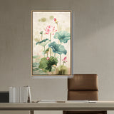 Picasoul - Artist - Pink Lotus Flower - FLOATING FRAME