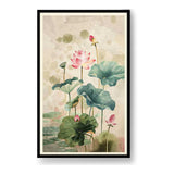 Pink Lotus Flower - WALL MOUNT FRAME