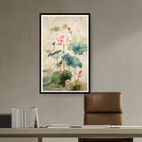 Picasoul - Artist - Pink Lotus Flower - WALL MOUNT FRAME