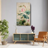 Pink Lotus Flower - Wall Canvas