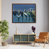 Holiday On The Hudson - Framed Canvas