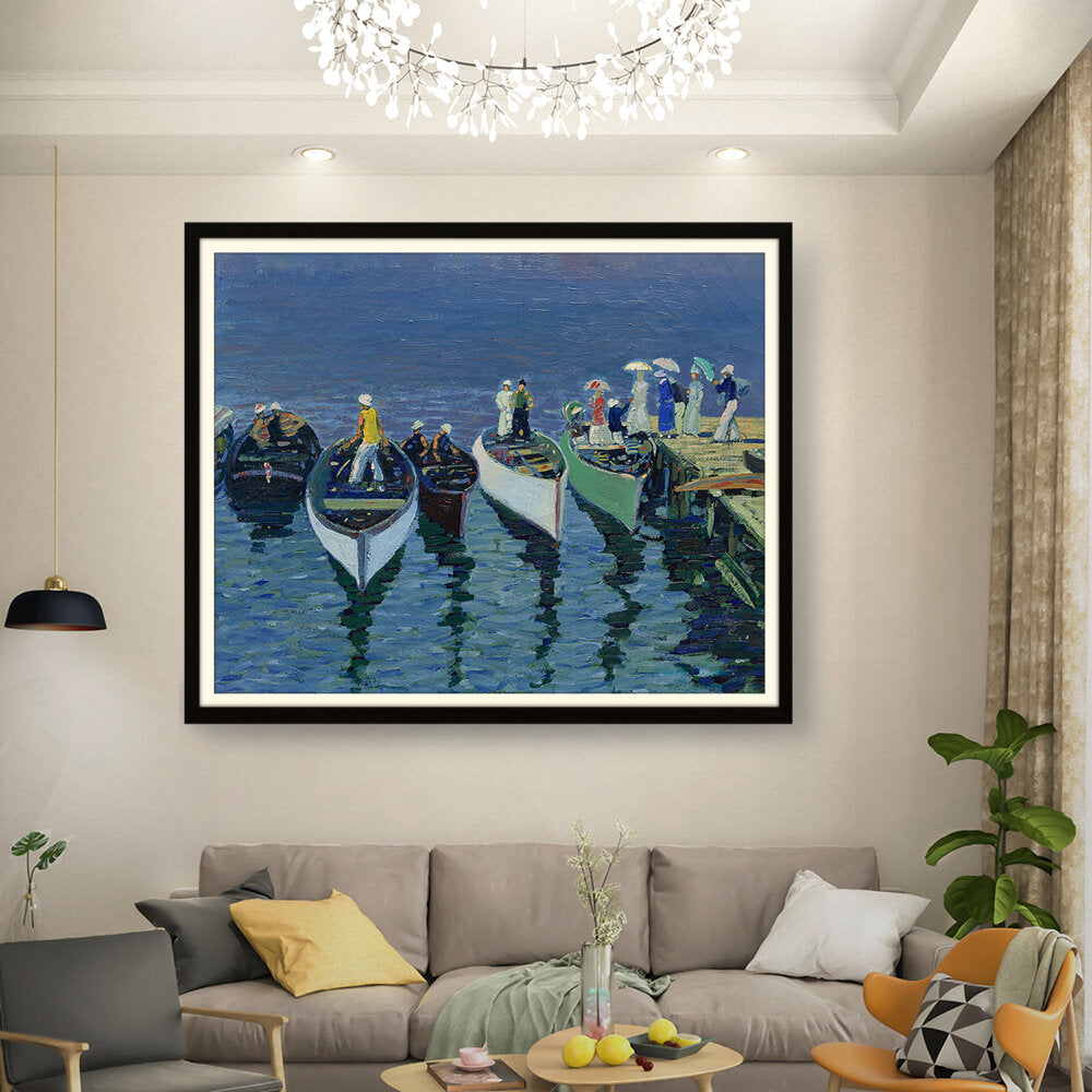 Picasoul - Artist - Holiday On The Hudson - WALL MOUNT FRAME