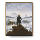 Wanderer Above The Sea Of Fog - FLOATING FRAME