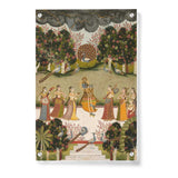 Krishna Playing The Flute - Acrylic Wall Photo